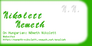 nikolett nemeth business card